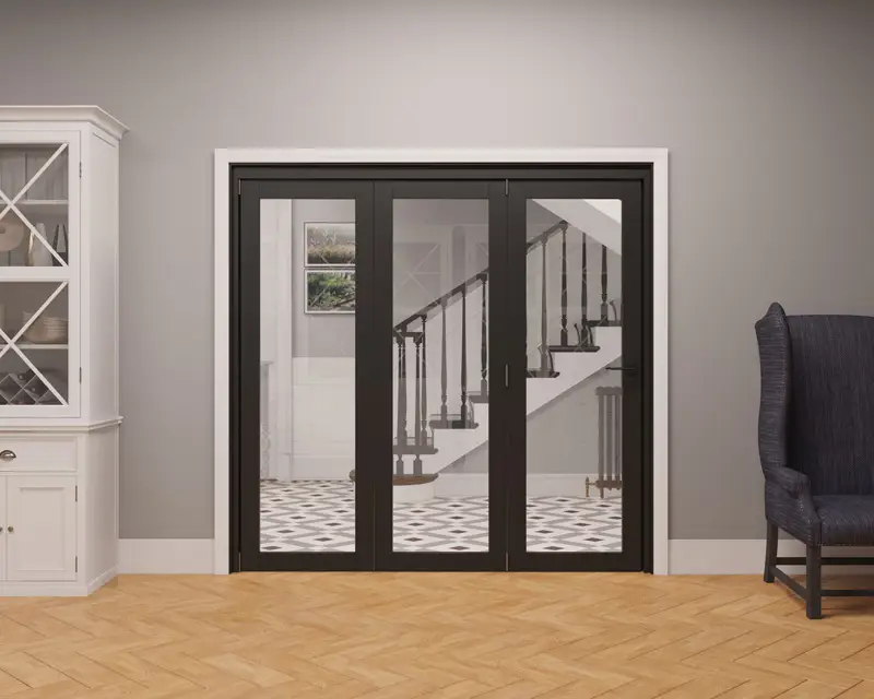 Internal glass door repair process